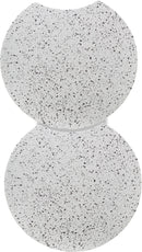 Dimple - 2 Piece Modular End Table - Terazzo Finish