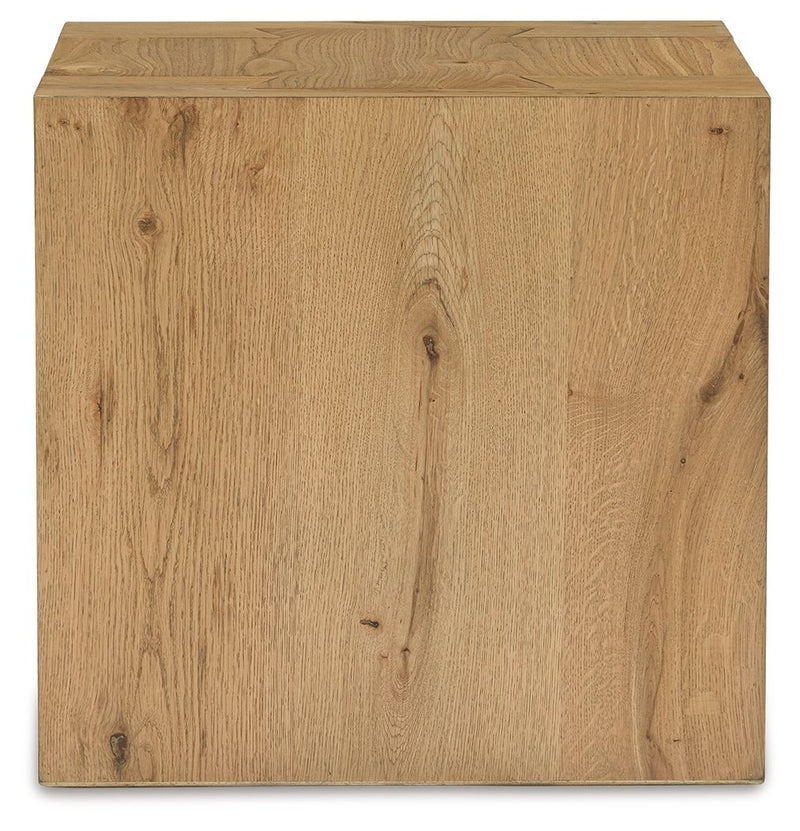 Bracken - Square End Table - Light Brown