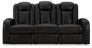 Caveman Den - Power Reclining Sofa With Adj Headrest - Midnight