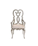 Esteban - Arm Chair (Set of 2) - Ivory Velvet & Antique Champagne