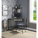 Deliz - Computer Desk With USB - Sand Gray