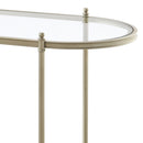 Zaba - Sofa Table - Glass Top & Champagne