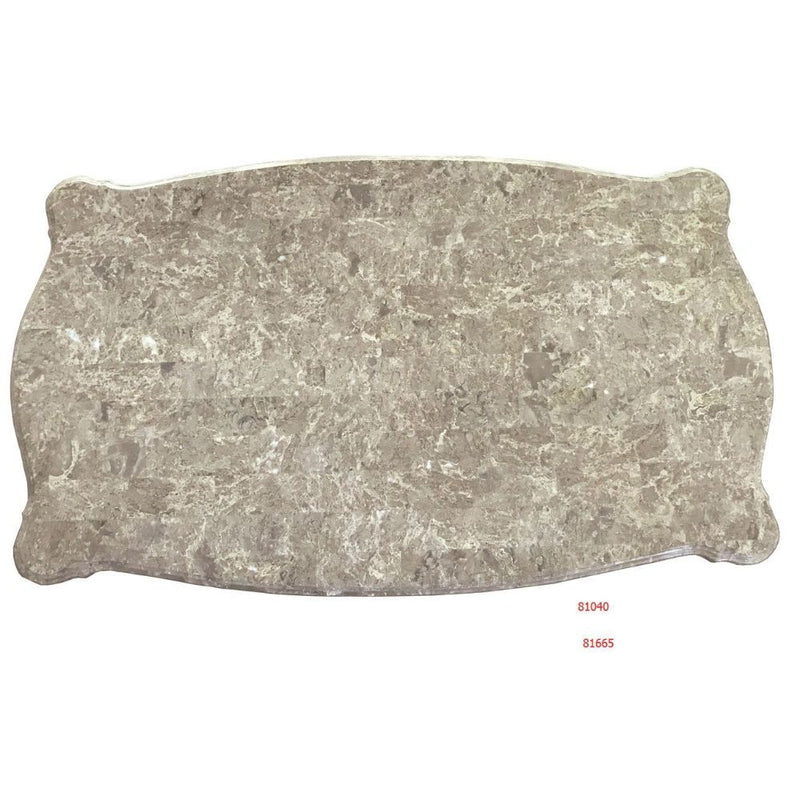 Bently - Coffee Table - Marble Top & Champagne