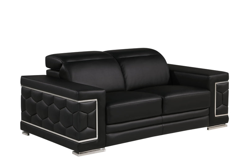 296 - Genuine Leather Loveseat