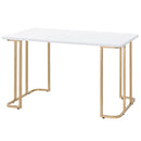 Estie - Writing Desk (Same Ac00902) - White & Gold