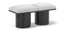 Pavilion - 2 Piece Modular Bench With Black Base
