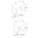 Nyla - 3 Piece Engineered Wood Coffee Table Set Weathered - Gray