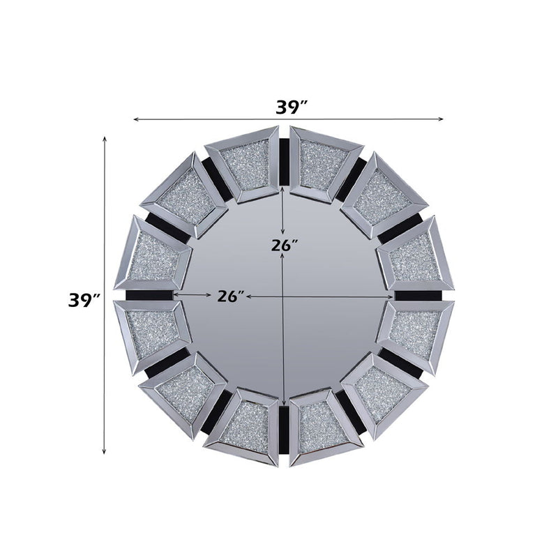 Noralie - Accent Mirror - Mirrored, Faux Diamonds