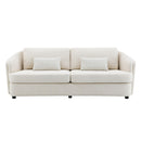 Mariko - Sofa With 2 Pillows - Beige Linen