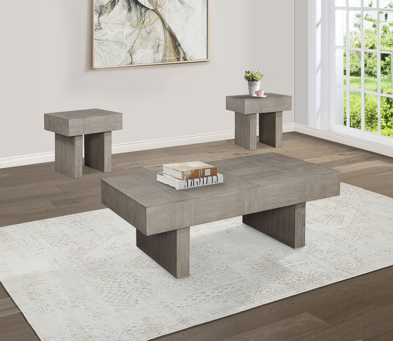 Crawley - Table Set (Coffee & 2 End Tables) - Light Brown