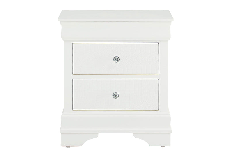 Pompei - Nightstand - Metallic White