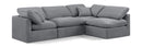 Indulge - Velvet 4 Piece Modular Sectional