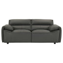Buxton - Top Grain Leather Upholstered Loveseat