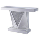 Noralie - 31"H Console Table - Mirrored & Faux Diamonds