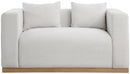 Alfie - Linen Textured Fabic Loveseat