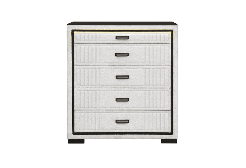 Isabella - Chest With LED - Black / White