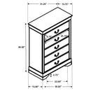 Louis Philippe - Five-drawer Chest