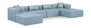 Cube - 6 Piece Modular Double Chaise Sectional