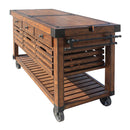 Kaif - Kitchen Cart - Distressed Chestnut
