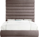 Adam - Linen Fabric Bed With 89" Headboard