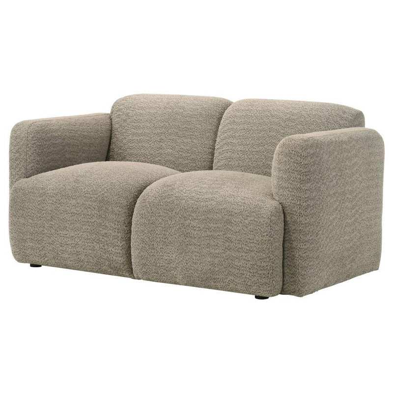 Dorset - Fabric Upholstered Round Track Arm Loveseat