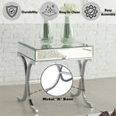 Yuri - End Table - Mirrored & Chrome