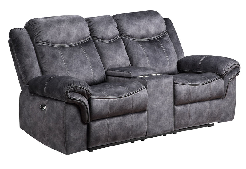 U2200 - Reclining Sofa, Console Glider Reclining Loveseat And Glider Recliner - Granite