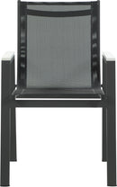 Nizuc - Outdoor Patio Dining Arm Chair With Gray Frame (Set of 2)