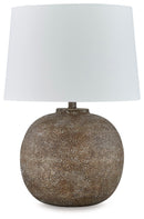 Neavesboro - Metal Table Lamp - Antique Brown / White