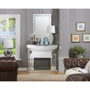 Nysa - 42" Fireplace - Mirrored & Faux Crystals