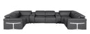 1126 - 8-Piece U-Shaped Sectional Sofa In With 2 Power Recliners & Power Headrests