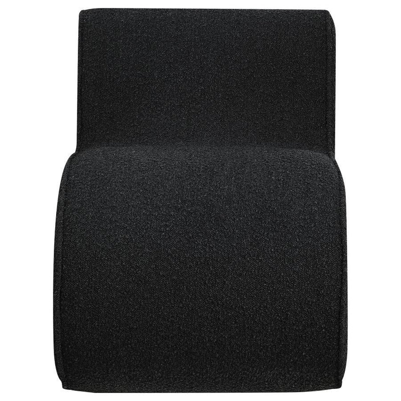 Ronea - Boucle Upholstered Armless Curved Chair