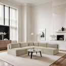 Shaggy - 5 Piece Modular Corner Armless Sectional