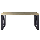 Jennavieve - Executive Writing Desk - Gold Aluminum