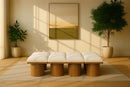 Pavilion - 8 Piece Modular Bench With Brown Base