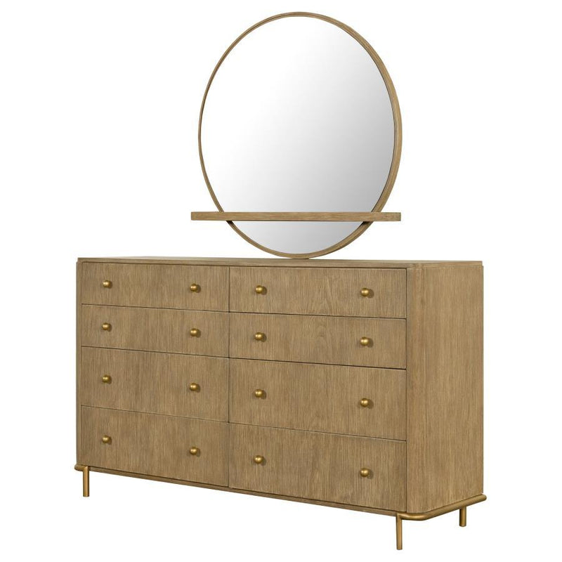 Arini - 8-Drawer Bedroom Dresser With Mirror