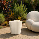 Monza - Concrete And Fiberglass Indoor / Outdoor End Table - Cream