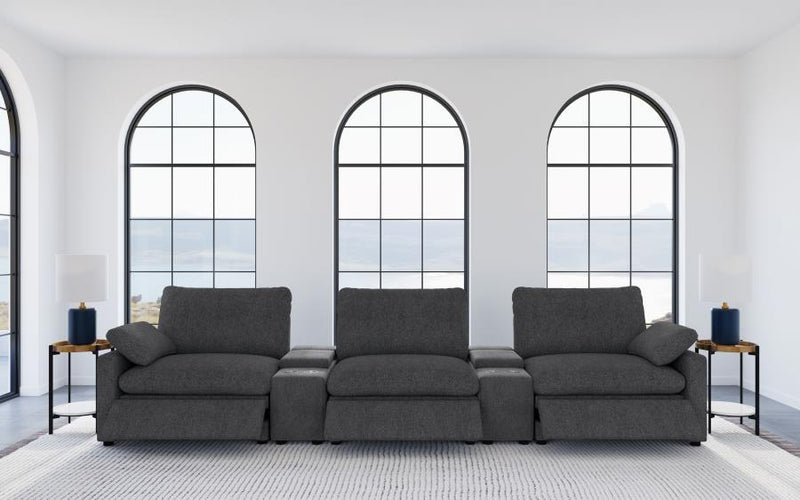 Collins - 5-Piece Power Reclining Home Theater Seating