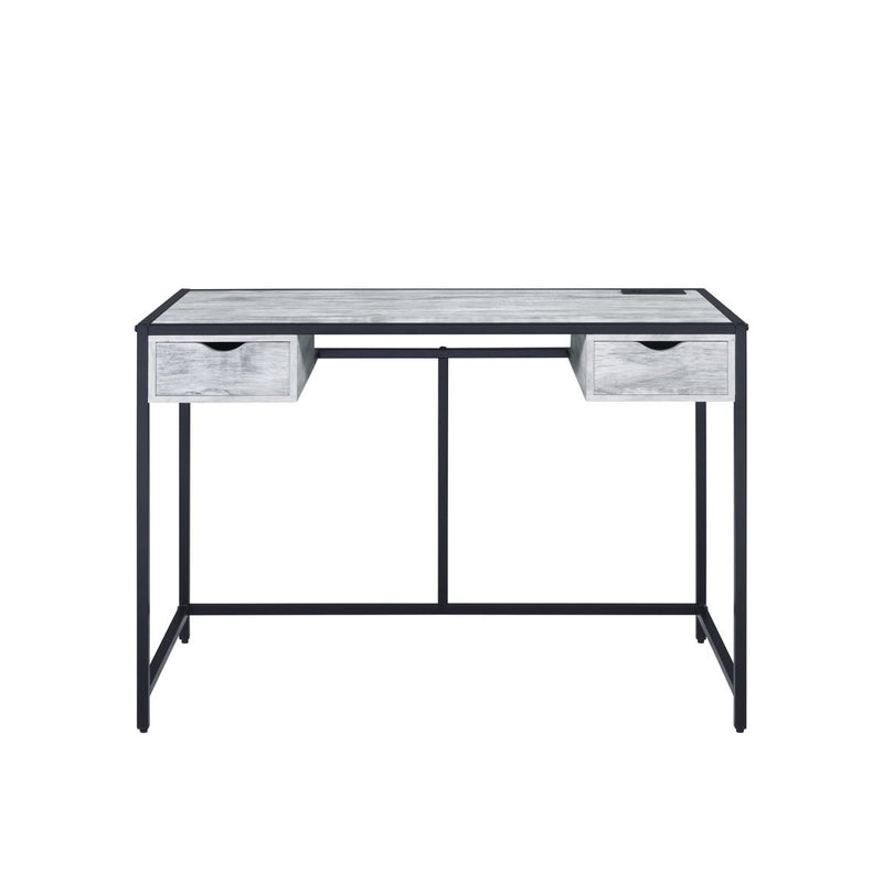 Wearn - Writing Desk - Weathered Gray & Black Finish