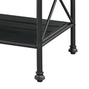 Brahm - Kitchen Island - White Marble Top & Gray