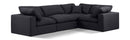 Comfy - 4 Piece Linen Fabric Modular Sectional