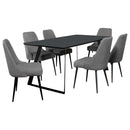 Smith - Rectangular Ceramic Top Dining Table Set