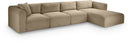 Shaggy - Fabric 4 Piece Modular Sectional