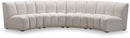 Infinity - 4 Piece Velvet Modular Sectional