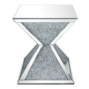 Noralie - End Table With Faux Diamonds - Mirrored