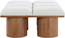 Pavilion - 6 Piece Modular Bench With Brown Base