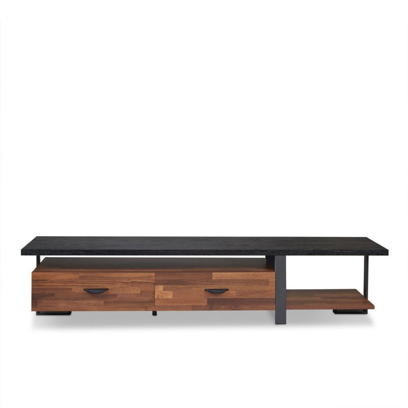 Elling - TV Stand - Walnut & Black