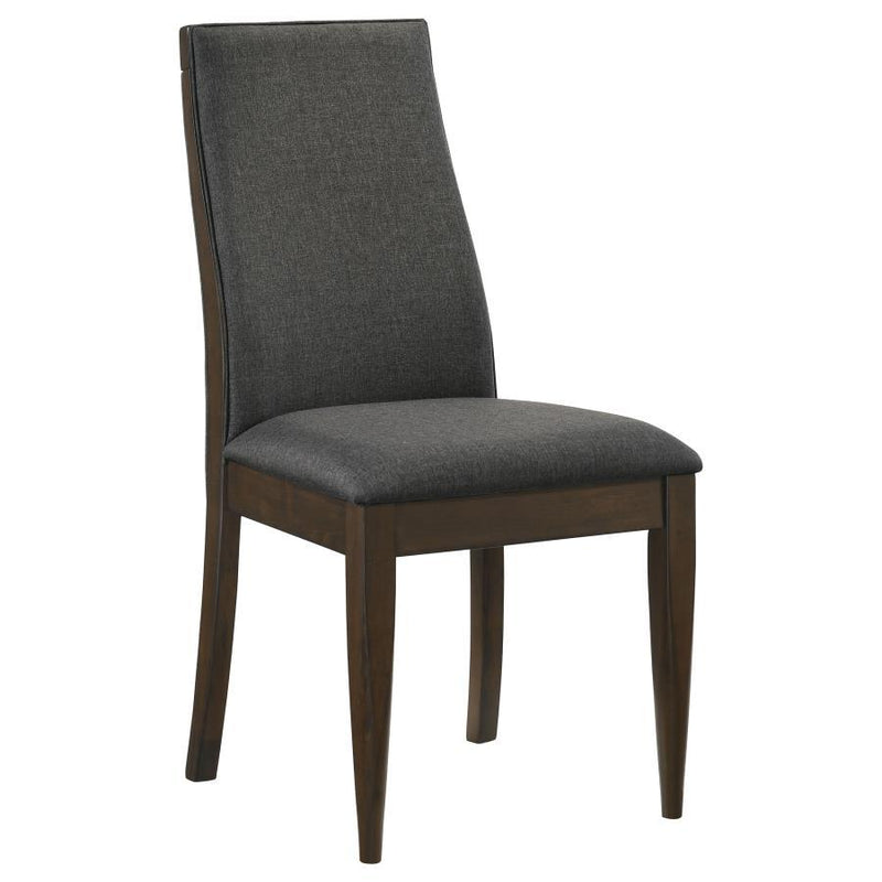 Wes - Upholstered Dining Side Chair (Set of 2) - Dark Walnut