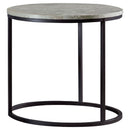 Lainey - Round Faux Marble Side End Table