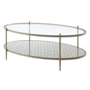Zaba - Coffee Table - Glass Top & Champagne